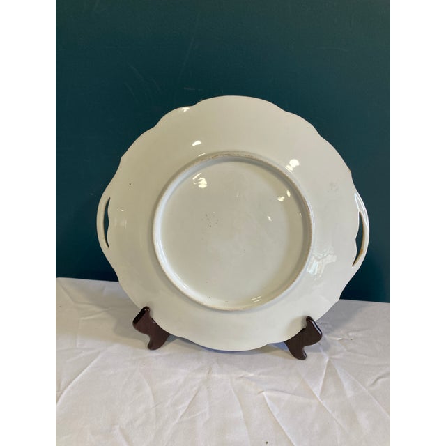 Early 20th Century Floral Bavarian Cake or Cookie Plate For Sale - Image 11 of 11