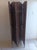 Coastal Wicker Rattan Room Divider 4 Panel Dark Color For Sale - Image 3 of 6