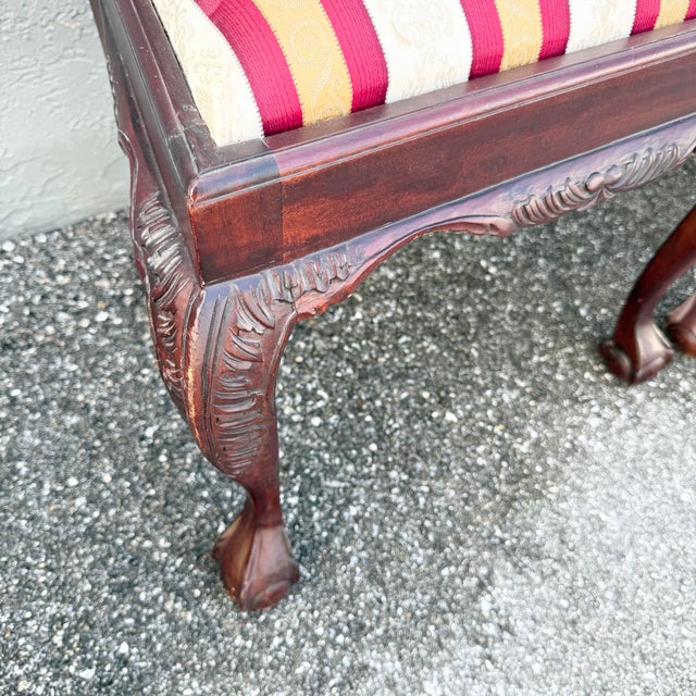 Vintage Chippendale Style Ball in Claw Dining Chairs - Set of 9 For Sale In West Palm - Image 6 of 12