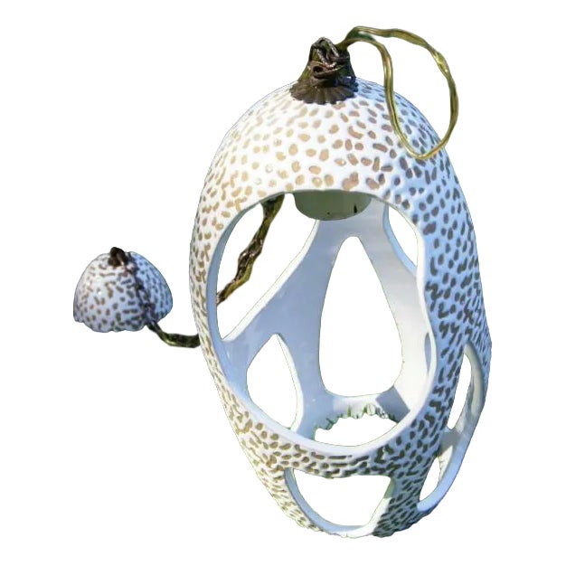 Enamelled Ceramic Chandelier by Antonia Campi, 1950s For Sale