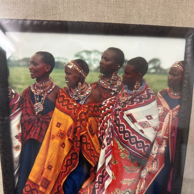 Vintage Maasai Maoi Collar, Mounted For Sale - Image 9 of 12