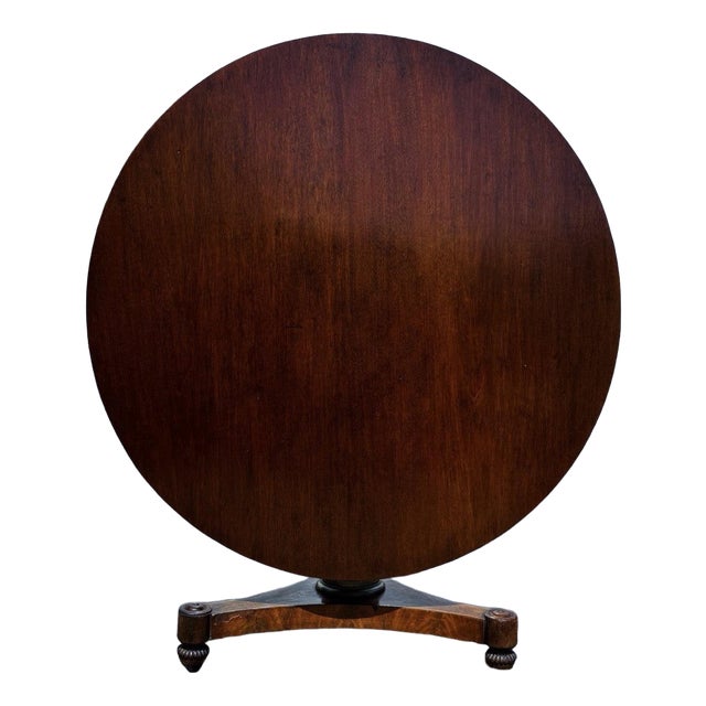 Regency Mahogany Mahogany Tilt Top Dining Table. For Sale