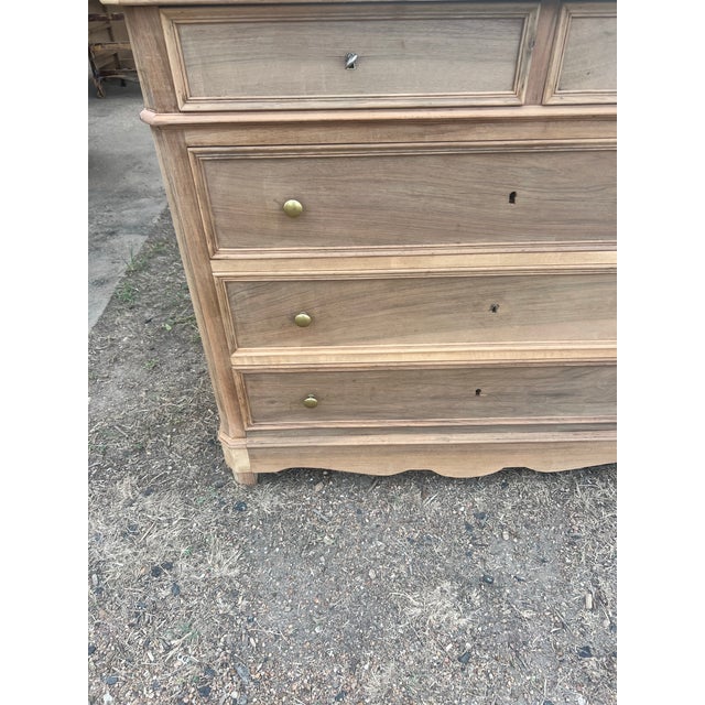 French 19th Century Louis Philippe Bleached Walnut Commode For Sale - Image 10 of 12
