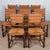 Vintage Wood Straw-Seated Chairs, 1940, Set of 8 For Sale - Image 3 of 15