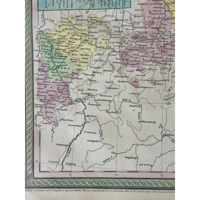 Modern Prussia, Germany, Poland With Inset of Berlin Map by Cowperthwait, 1850 For Sale - Image 3 of 6
