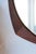 Vintage Scandinavian Round Mirror in Teak, 1960 For Sale - Image 4 of 11