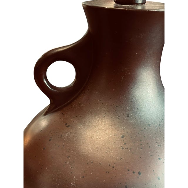 Mid 20th Century Jug W/Loop Lamps, a Pair For Sale - Image 4 of 7