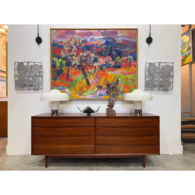 Mid-century Danish Modern Teak Arne Vodder Sibast Dresser, Refinished Offered for sale is a newly refinished Mid-century...