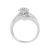 Haus of Brilliance 10K White Gold 1/2 cttw Diamond Cluster Ring (H-I Clarity, I2-I3 Color) - Size 6 For Sale - Image 4 of 6