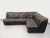 Vintage Corner Sofa in Black Leather with Integrated Bed, 1970s, Set of 3 For Sale - Image 3 of 18