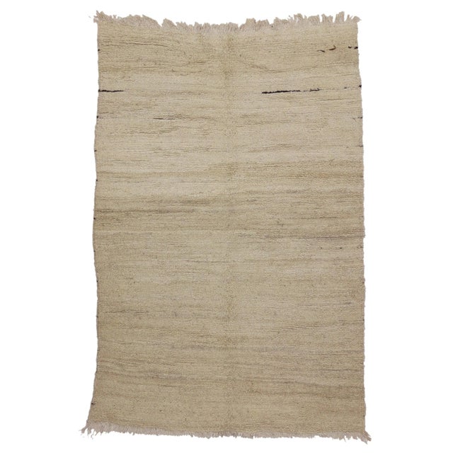 Mid 20th Century Organic Modern Vintage Moroccan Rug - 05'03 X 07'08 For Sale In Dallas - Image 6 of 7