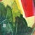 Contemporary Houses and Sunrise - Original Contemporary Landscape Painting Colorful Acrylic Artwork on Canvas by Maria C Bernhardsson For Sale - Image 3 of 6