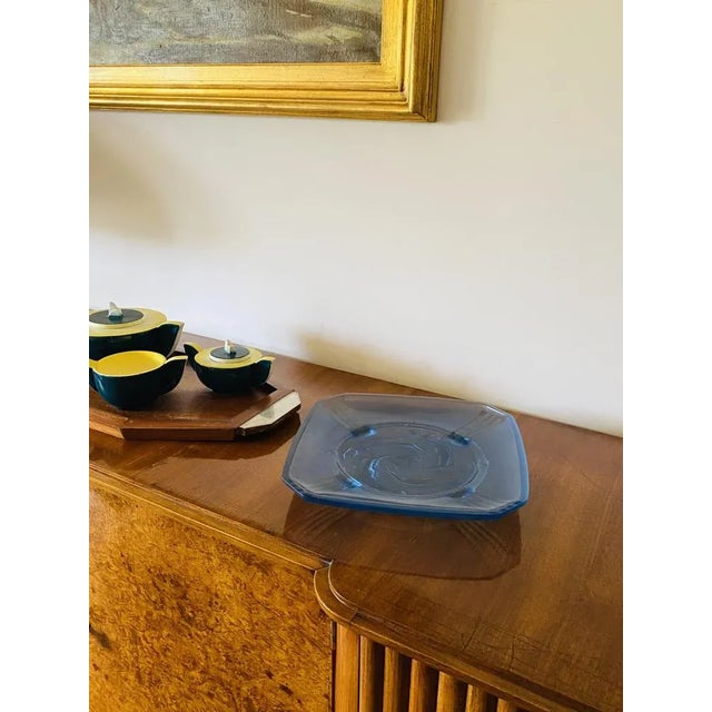 Large Molded Glass Naiads Dish from Verreries Des Hanots, France, 1930s For Sale - Image 11 of 18