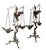 19th C. Grand Tour Candlesticks Bronze Heron Oil Lamps Made in Italy For Sale - Image 14 of 18