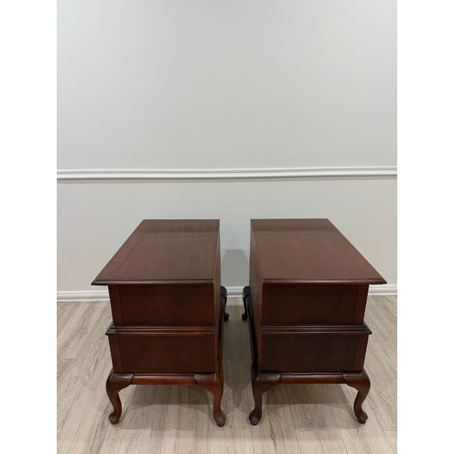 1990s Jaclyn Smith Furniture Collection Nighstands by Largo, Pair For Sale - Image 9 of 12