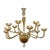 Copy - Modern Gold Murano Glass Chandelier With 12 Arms For Sale