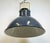 Blue French Industrial Dark Blue Enamel Pendant Lamp from Mazda, 1960s For Sale - Image 8 of 18