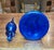 Blue Vintage MCM Empoli Cobalt Blue Italian Glass Genie Bottle With Original Label For Sale - Image 8 of 9