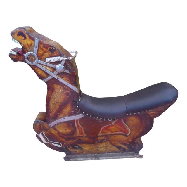 Antique Fairground Carnival Carousel Horse from Orton & Spooner, 1910 For Sale