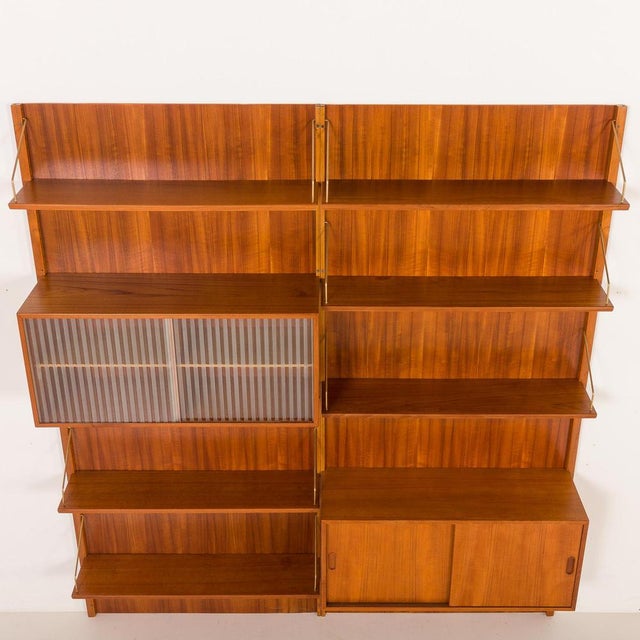 Mid-Century Wall Unit in Teak from Hansen & Guldborg, 1960s, Set of 10 For Sale - Image 10 of 18