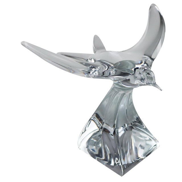 Crystal Swallow from Daum For Sale