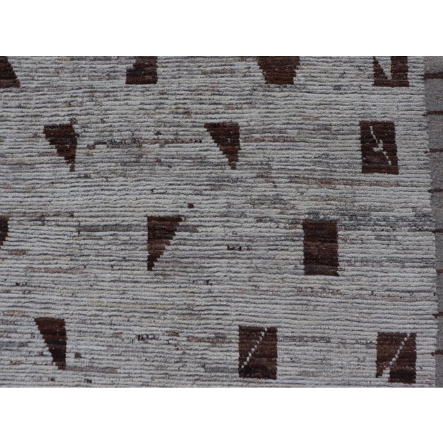 Modern Rug in Moroccan Style by Keivan Woven Arts 9'2 X 11'10 For Sale - Image 10 of 12