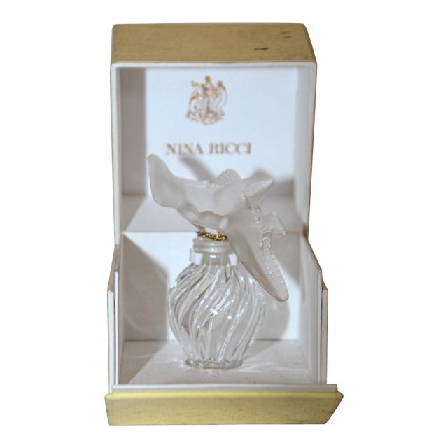 Vintage Nina Ricci l'Air Du Temps Lalique Double Dove | Chairish