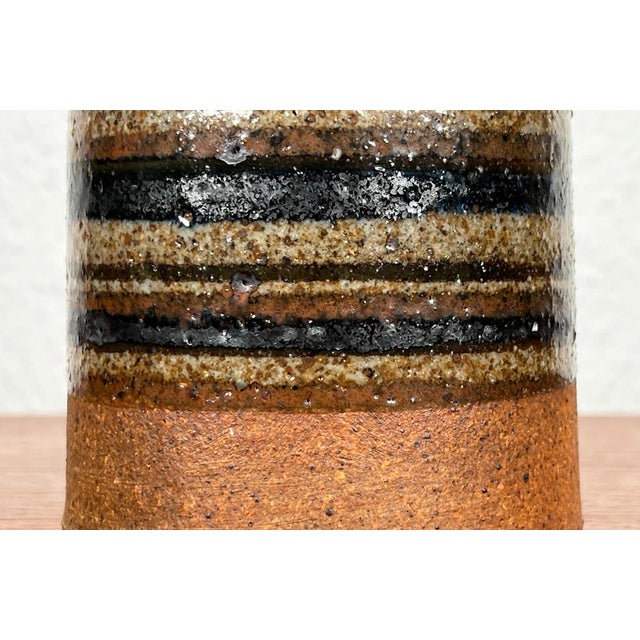 Mid-Century Danish Studio Pottery Vase from Salling Pottery, 1960s, in Very Good conditions. Designed 1960 to 1969 This...