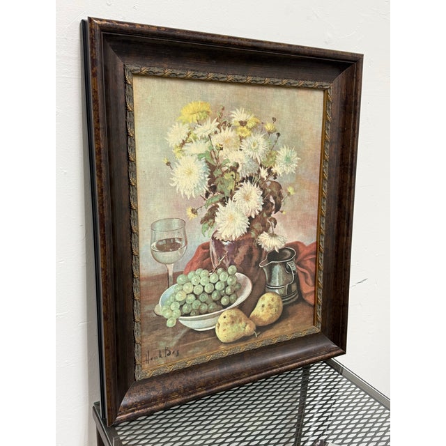 Traditional Henk Bos Still Life Art Print, Signed For Sale - Image 3 of 12