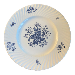 1990s Royal Worcester Blue Sprays Dinner Plate
