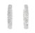 14K White Gold Diamond Inside-Outside Hoop Earrings. This stunning pair features numerous brilliant round diamonds...
