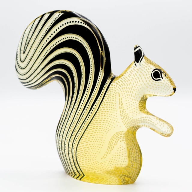 Abraham Palatnik Palatnik Mid Century Op Art Lucite Squirrel For Sale - Image 4 of 9