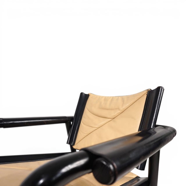 Set of Leather Lounge Chair with Ottoman by Hans Eichenberger for WK Möbel, 1970 For Sale - Image 14 of 18