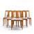 Ramseur Mid Century Walnut and Cane Dining Chairs - Set of 6 Each armless chair measures: 18.5 wide x 21 deep x 32.75...