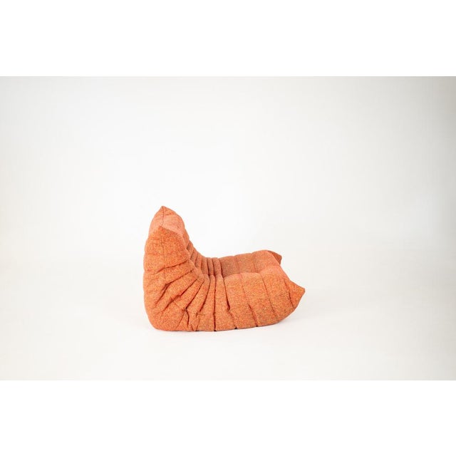 This Togo has been reupholstered with new foam and high-quality new fabric, keeping its inner structure, giving the item...