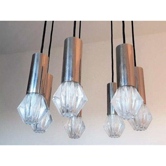 Crystal Cascade Pendant from Bankamp, 1970s For Sale - Image 11 of 13