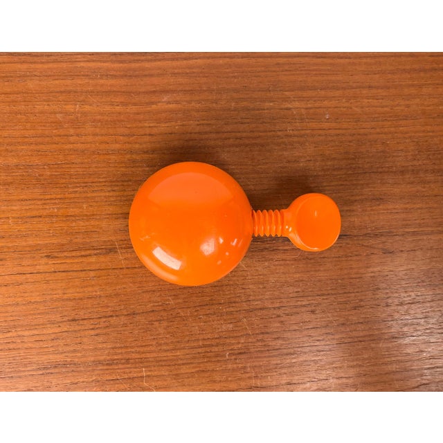 Mid-Century Modern Space Age Danish Orange Plastic Nutcracker from Dana Plast, 1960s For Sale - Image 16 of 18