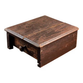 1930s Early Wooden Storage Box For Sale