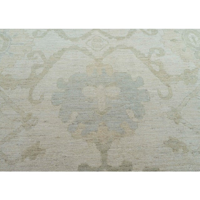Turkish Oushak Rug 12'4" x 15'9" #20335 For Sale - Image 4 of 8