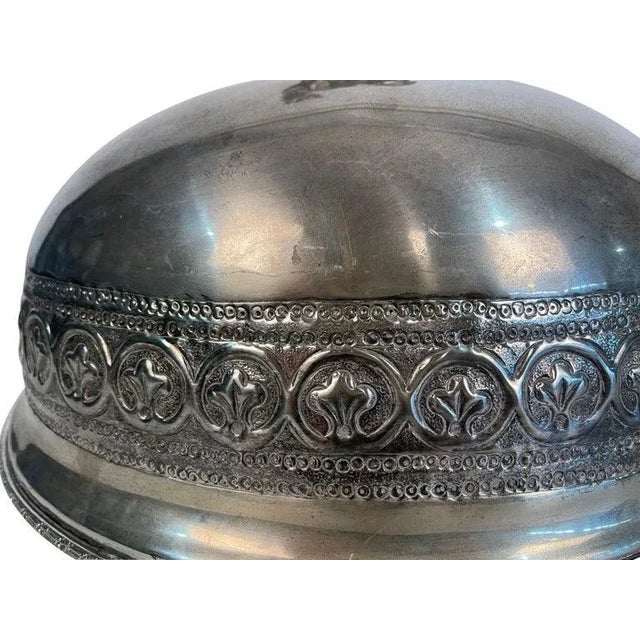 Antique Stag Covered Silverplate Meat Dome For Sale In Boston - Image 6 of 8