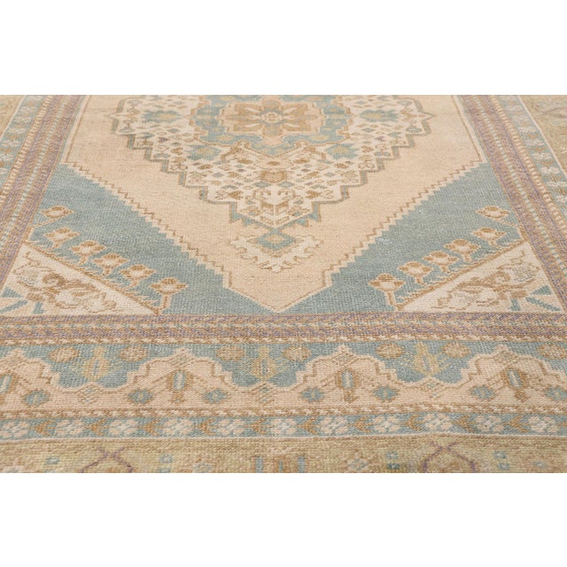 Mid 20th Century Vintage Turkish Oushak Rug, 04'00 X 06'01 For Sale - Image 5 of 10