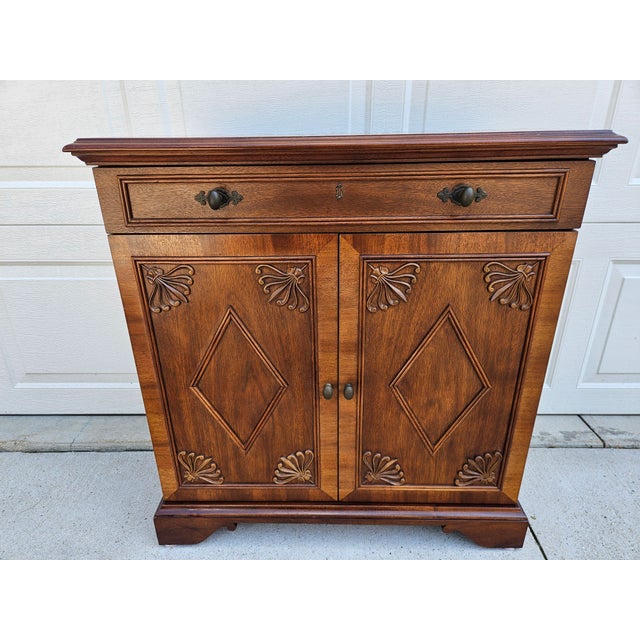 Wood CTH Sherrill Mahogany Neoclassical Style Cabinets For Sale - Image 7 of 14