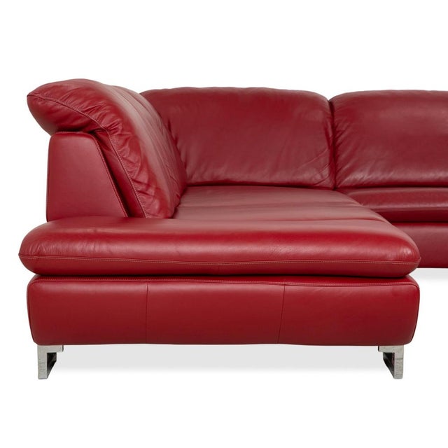 Leather and Chrome Corner Sofa from Willi Schillig For Sale - Image 15 of 18