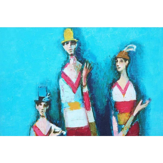 Abstract 2012 “Three Friends With Birds, Blue” Edition 2/10 by David Adickes For Sale - Image 3 of 13