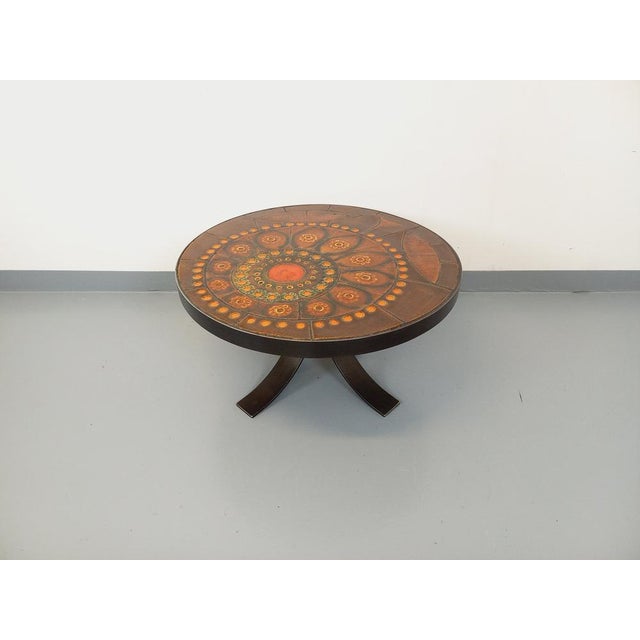 Vintage Round Coffee Table in Ceramic and Steel, 1960s For Sale - Image 10 of 16