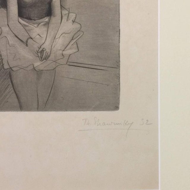 Theodore Stravinsky, Dancer Etching by Theodore Stravinsky, Modern, Edition of 15, 1920s, Etching For Sale - Image 6 of 7