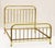 French Art Deco Brass Bed, 1930s For Sale - Image 6 of 9