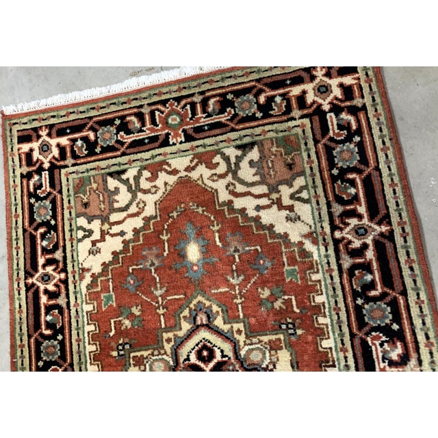 1970s 1970s, Handmade Vintage Persian Heriz Rug 3.1' X 5.2' For Sale - Image 5 of 7