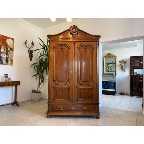 Baroque Wardrobe in Pine For Sale - Image 15 of 15