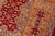 1990s Shabby Chic 1990's Abstract Pak-Persian Red/Gold Wool Rug - 6'1'' X 9'4'' For Sale - Image 5 of 9